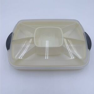 Pampered Chef Chillzanne Rectangle Server Deviled Eggs Veggie Dip Tray #2781 VTG